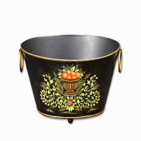 LARGE PLANTER- BROWN