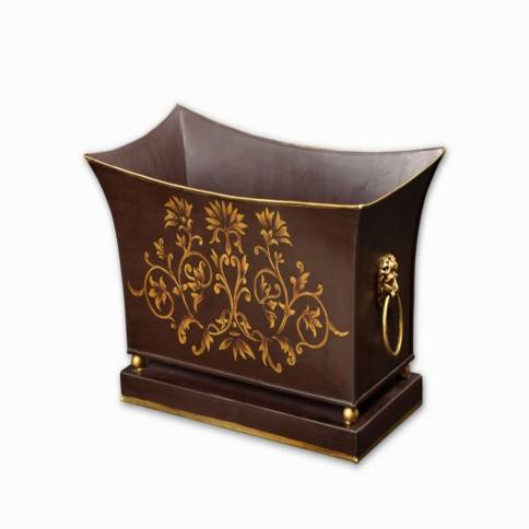 RECTANGULAR PLANTER - BROWN